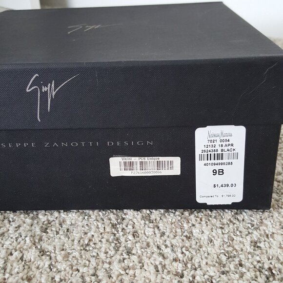 Giuseppe Zanotti Black Suede Venere Crystal Open Toe Heel Stiletto Alien Sandal - Picture 15 of 15